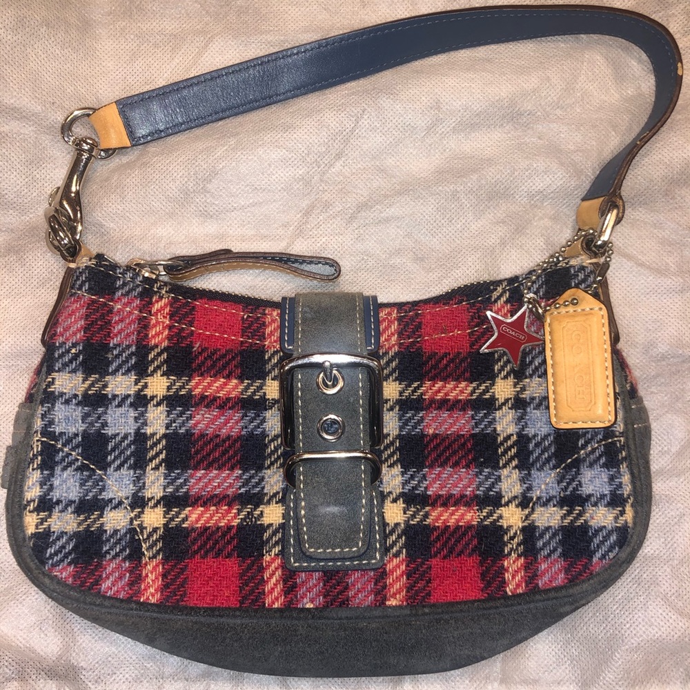 Coach Plaid Flannel Bag